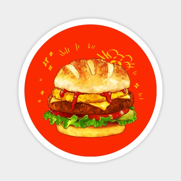 I LOVE BURGERS! Magnet by Rounder